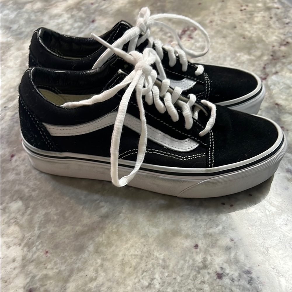 Classic Black and White Women's Sneakers